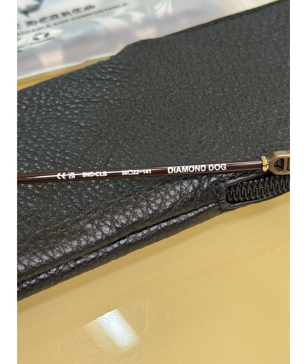 CHROME HEARTS Коричневые металлические солнцезащитные очки, фото 6