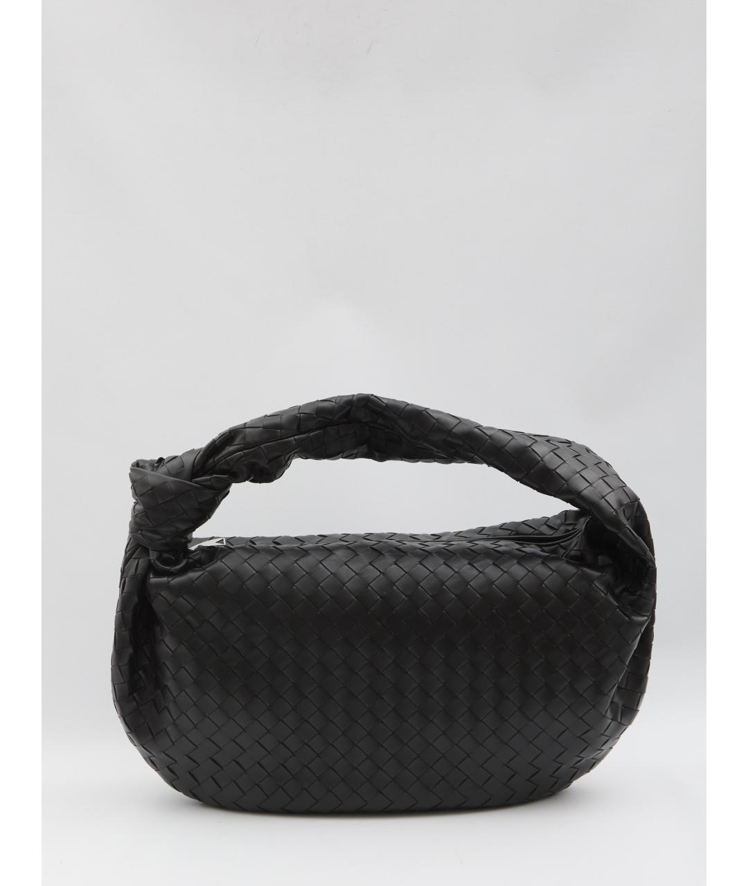 BOTTEGA VENETA Черная кожаная сумка через плечо, фото 5