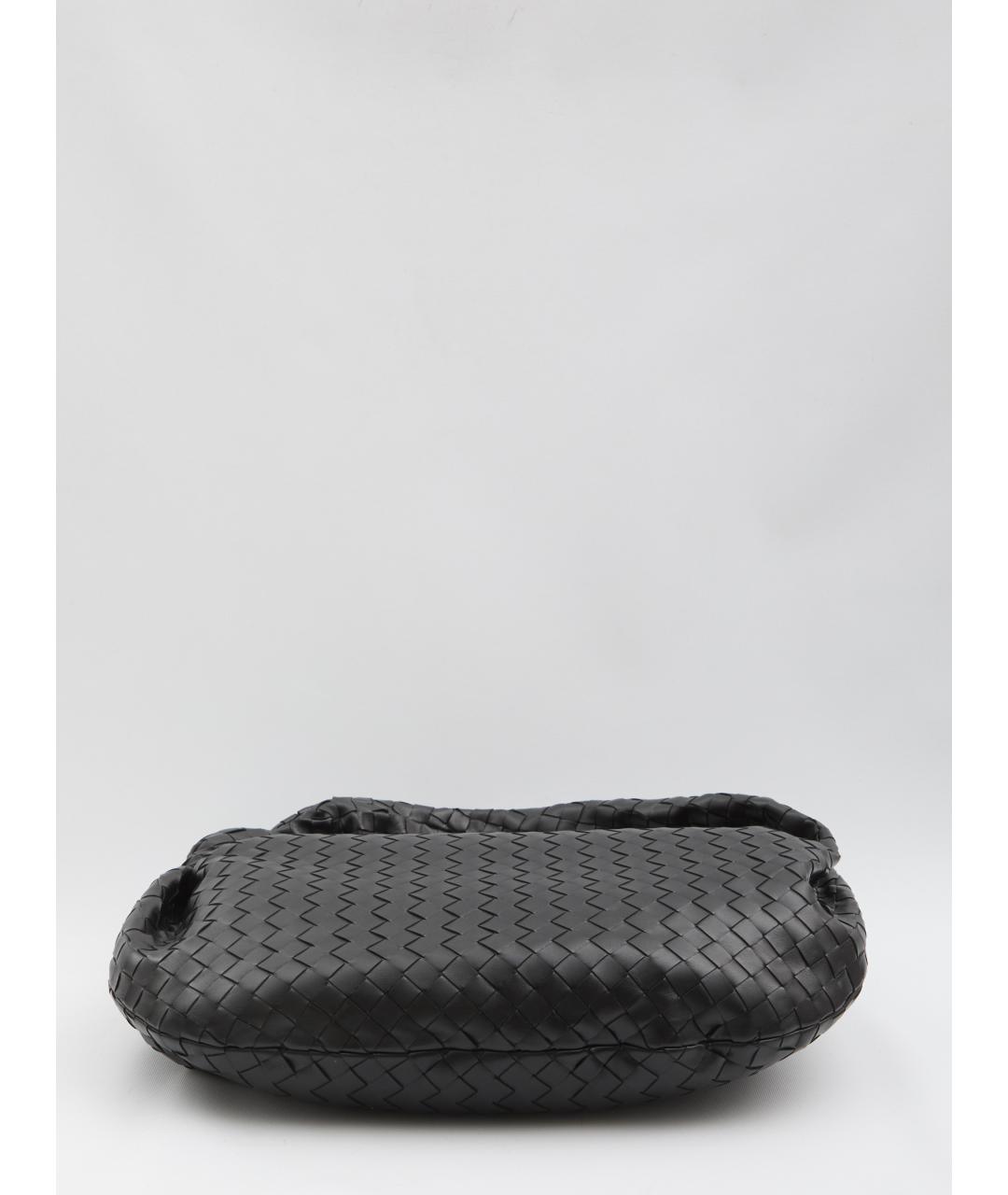 BOTTEGA VENETA Черная кожаная сумка через плечо, фото 3