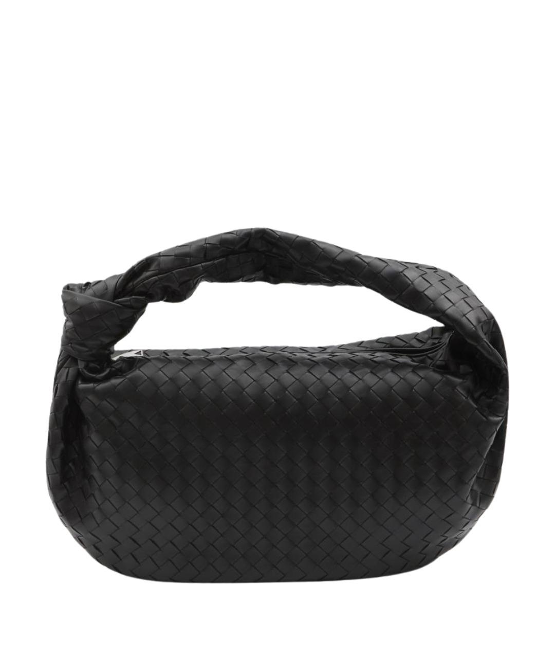 BOTTEGA VENETA Черная кожаная сумка через плечо, фото 1