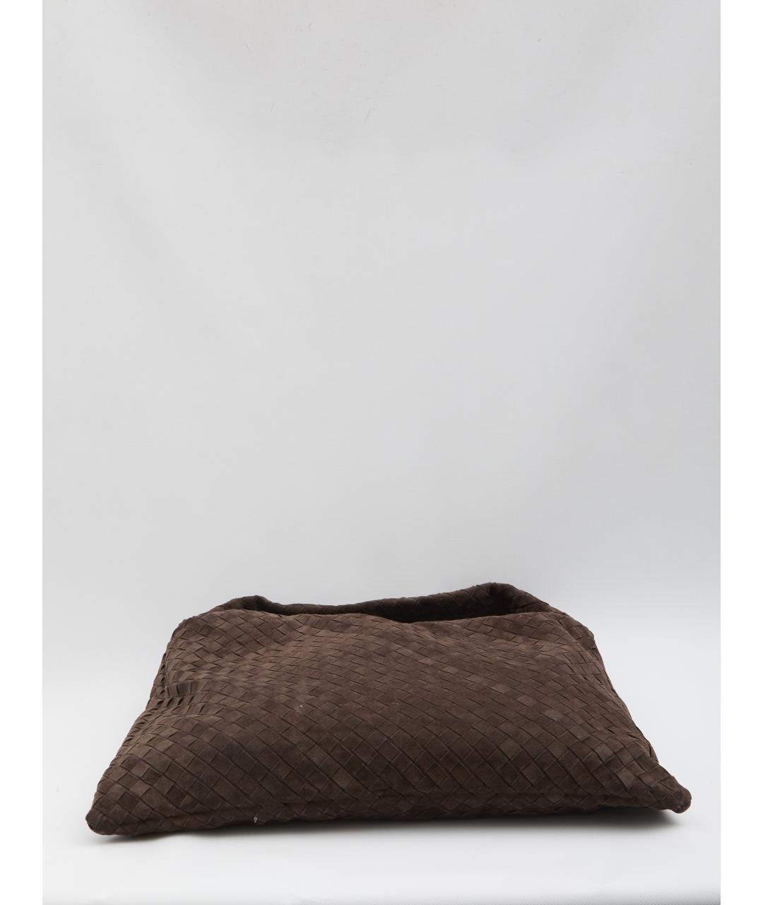 BOTTEGA VENETA Коричневая замшевая сумка через плечо, фото 4