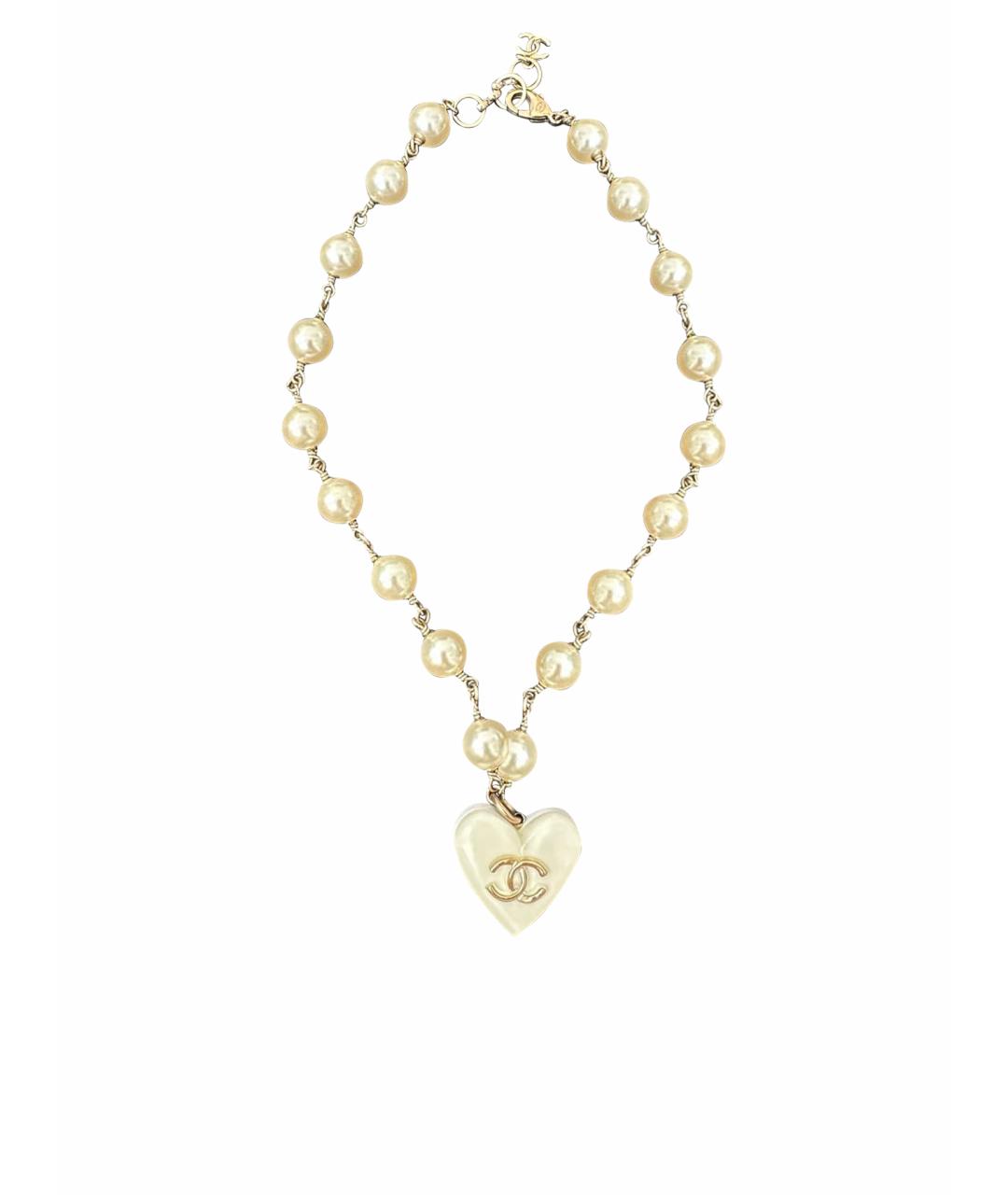 CHANEL Бежевое колье, фото 1
