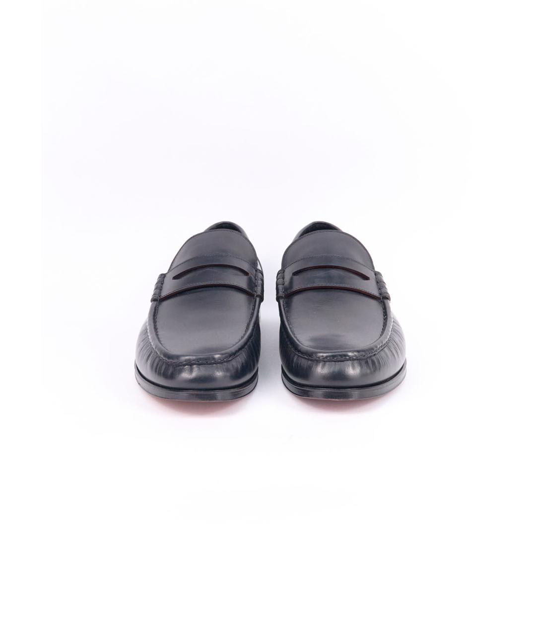 BRIONI Черные кожаные лоферы, фото 3