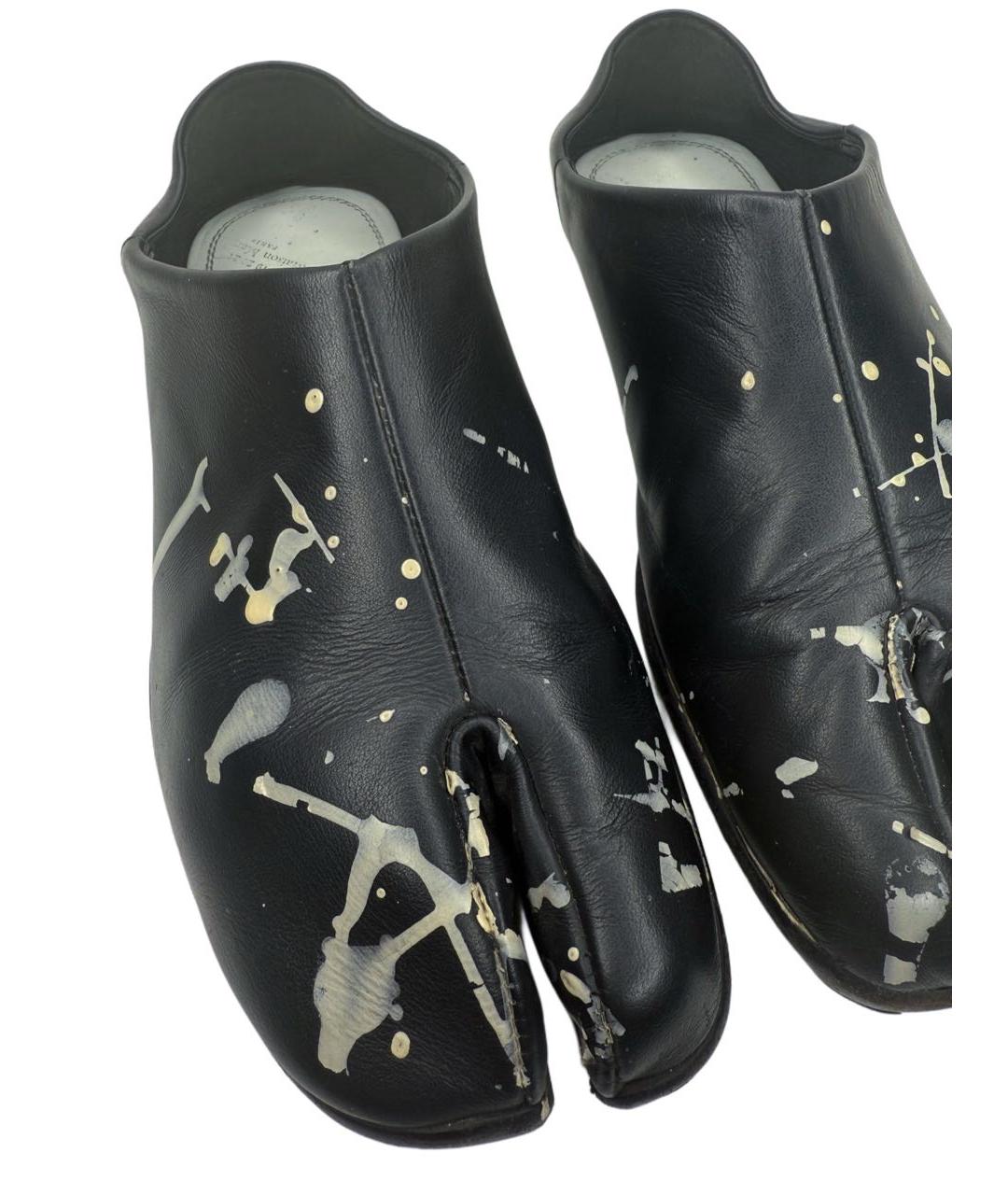 MAISON MARGIELA Черные кожаные лоферы, фото 3