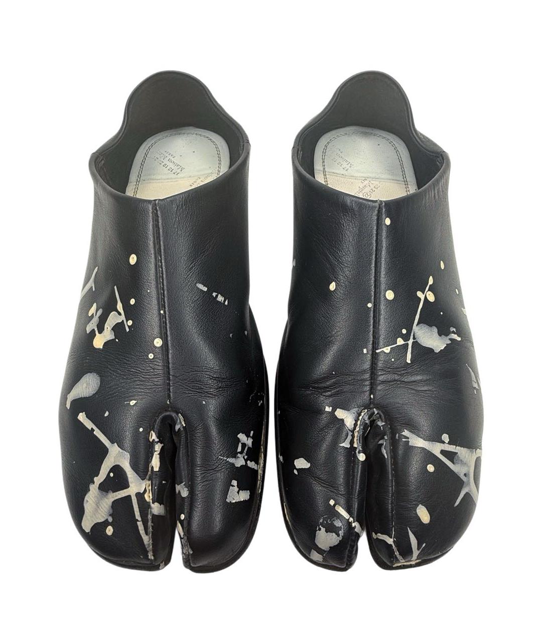 MAISON MARGIELA Черные кожаные лоферы, фото 2