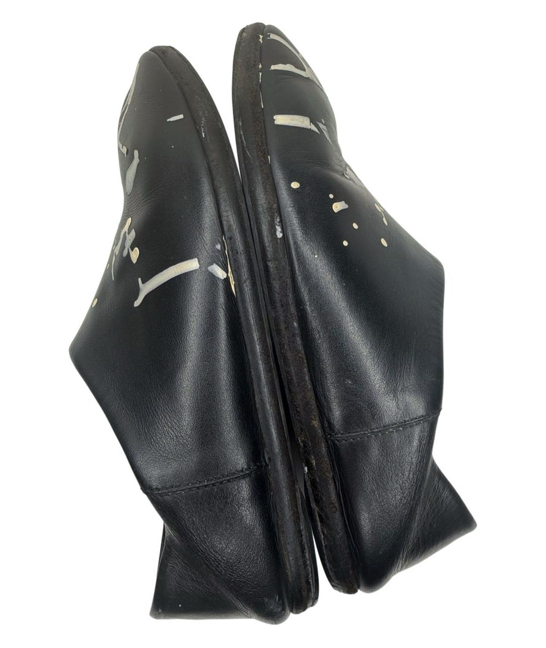 MAISON MARGIELA Черные кожаные лоферы, фото 8