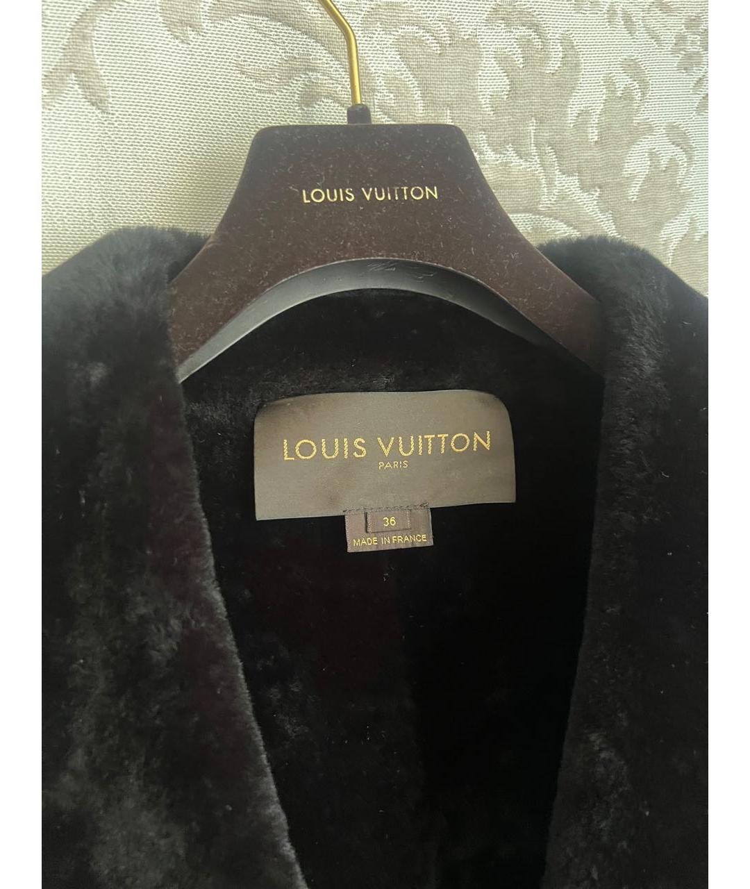 LOUIS VUITTON Черная дубленка, фото 3