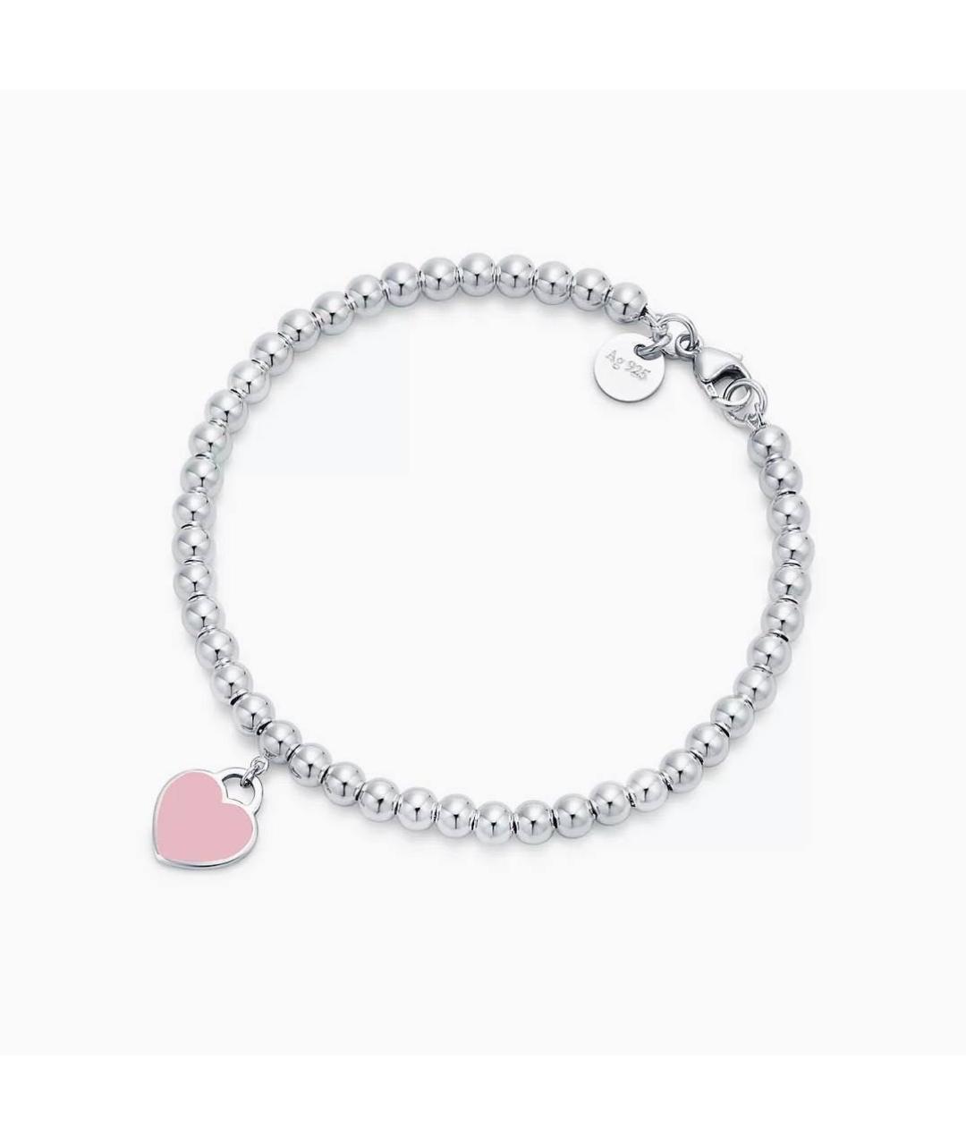 TIFFANY&CO Розовый серебряный браслет, фото 1