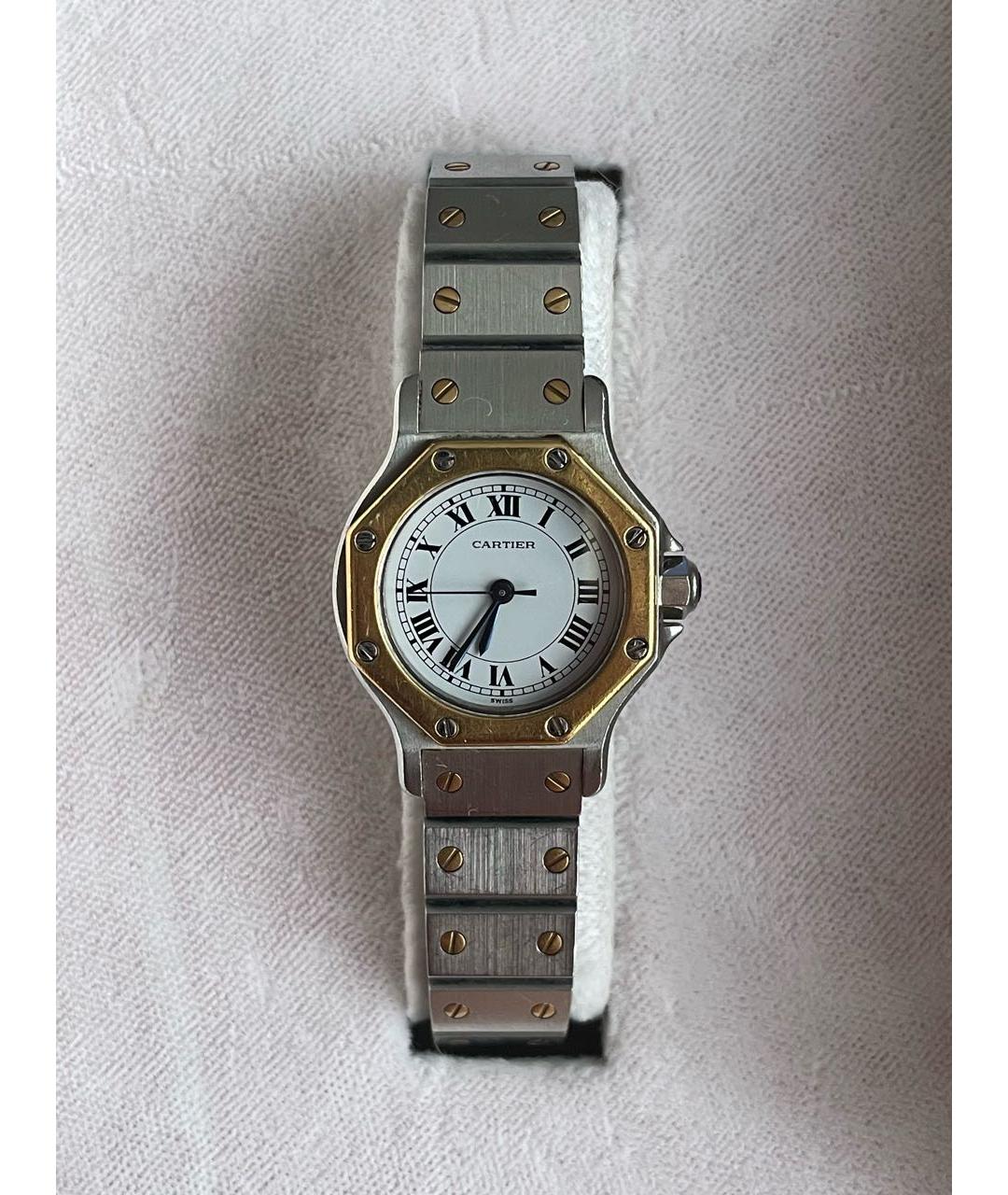 CARTIER Серебряные часы из желтого золота, фото 8