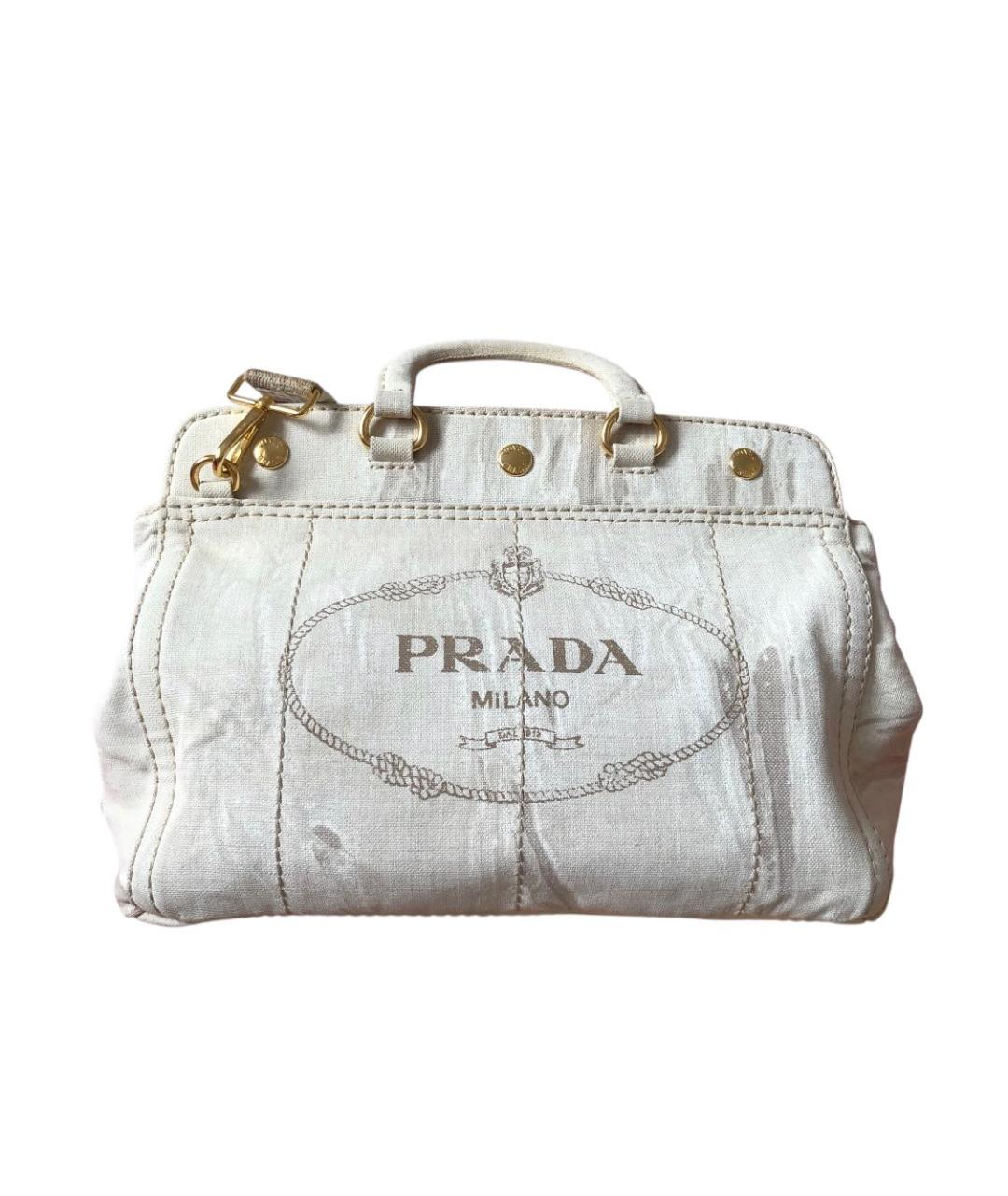 PRADA Белая сумка тоут, фото 2