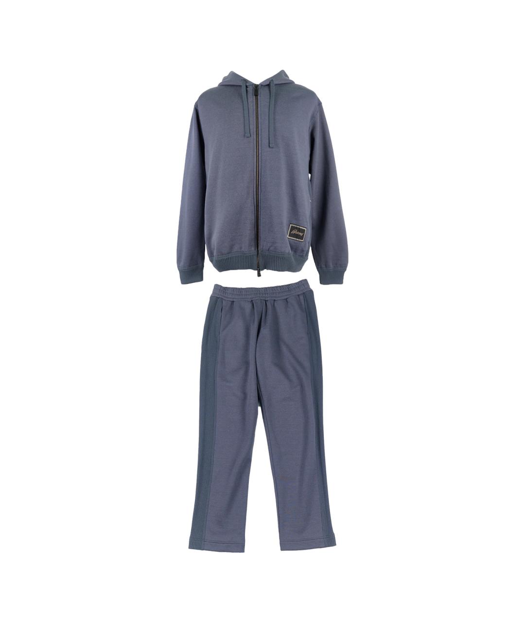 BRIONI Серый шерстяной спортивный костюм, фото 1
