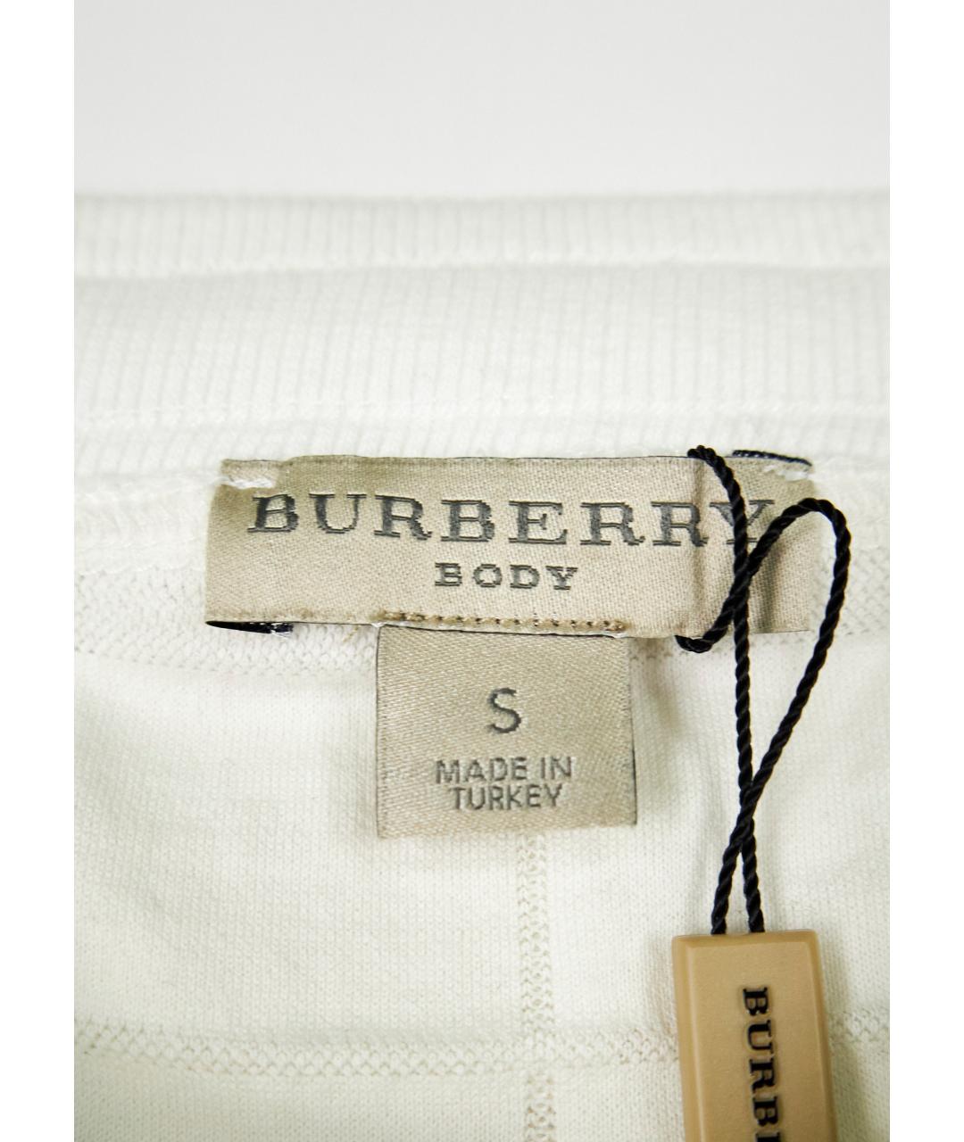 BURBERRY Белый хлопковый костюм с брюками, фото 6