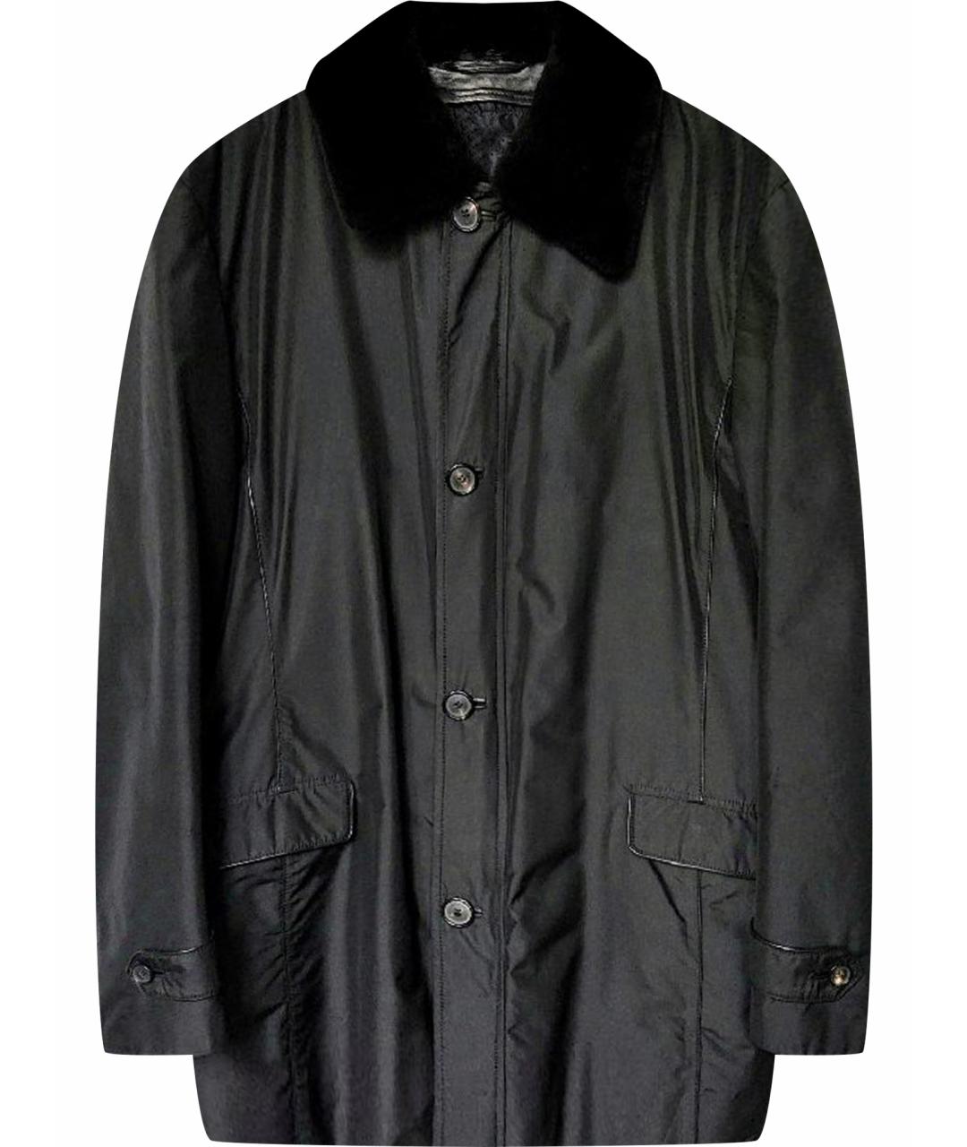 BRIONI Черная шелковая куртка, фото 1