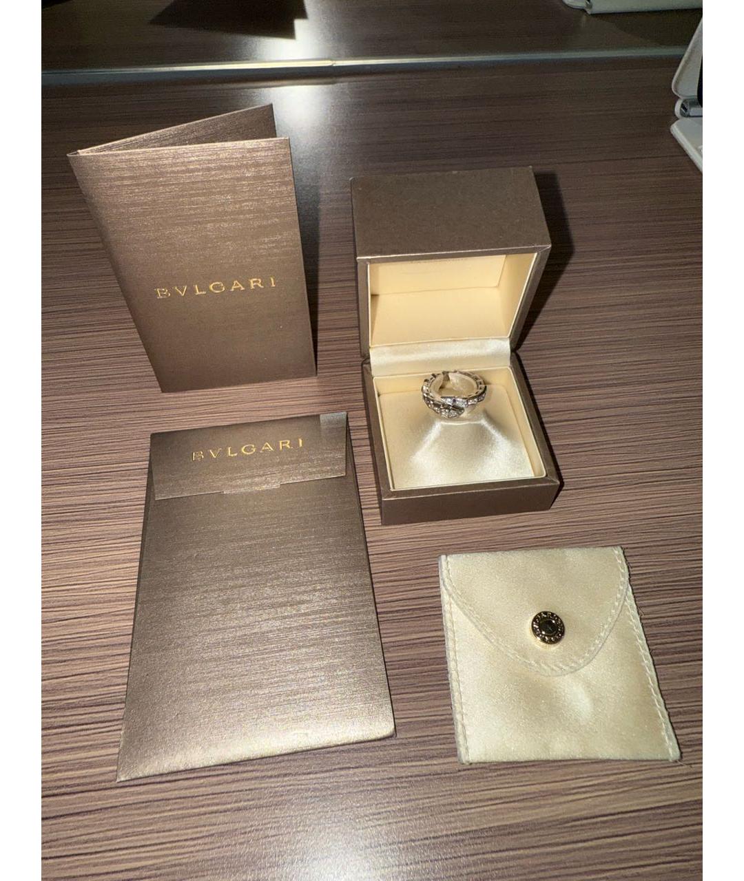 BVLGARI Серебряное кольцо из белого золота, фото 8