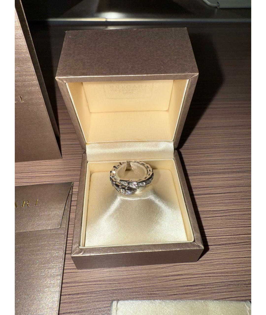 BVLGARI Серебряное кольцо из белого золота, фото 9