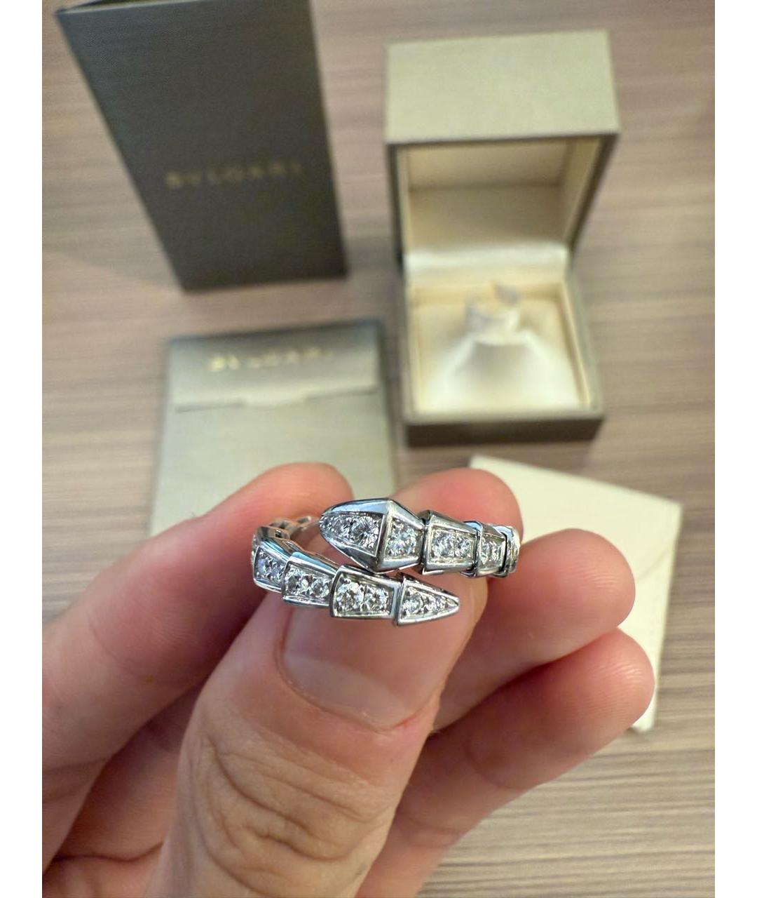 BVLGARI Серебряное кольцо из белого золота, фото 2