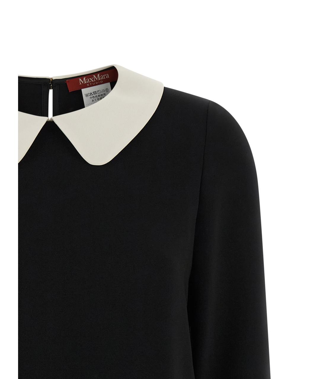 MAX MARA STUDIO Белая ацетатная юбка миди, фото 3