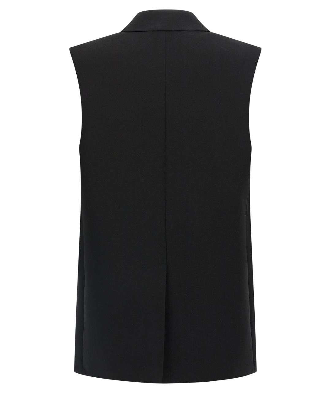 MAX MARA STUDIO Черная шерстяная жилетка, фото 2