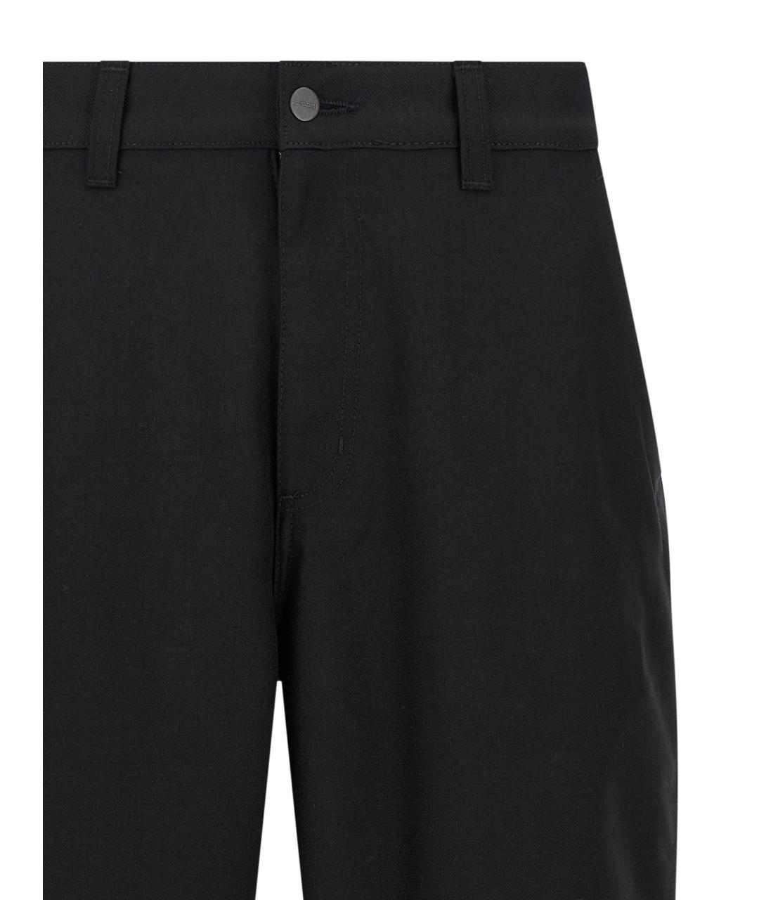 CARHARTT WIP Черные полиэстеровые повседневные брюки, фото 3