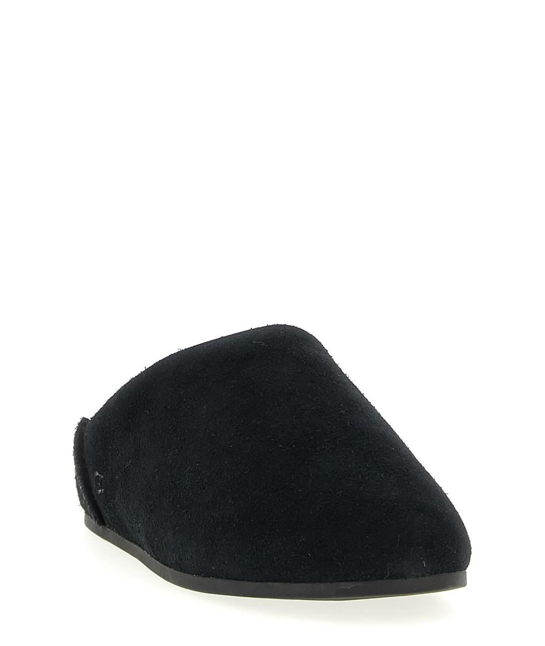UGG AUSTRALIA Черные кожаные сабо, фото 2