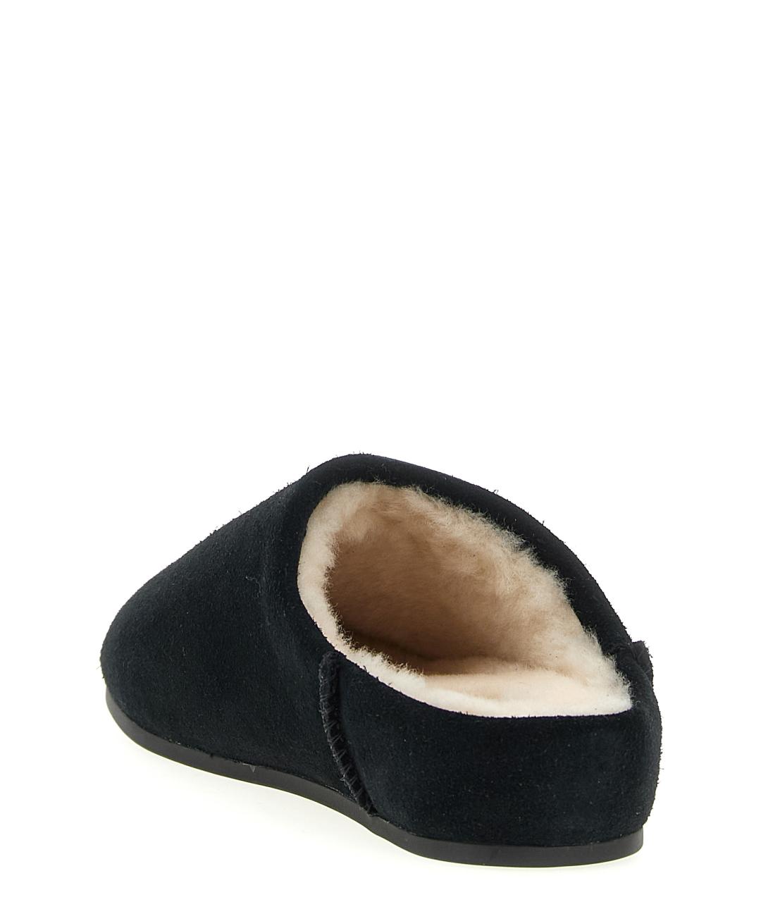 UGG AUSTRALIA Черные кожаные сабо, фото 3