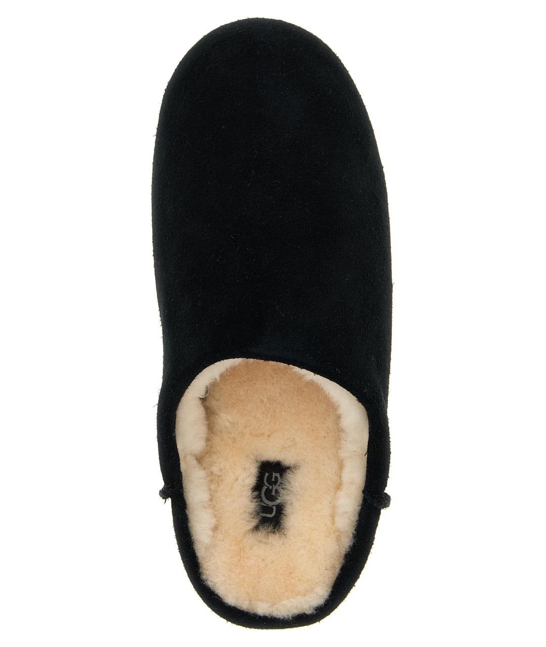UGG AUSTRALIA Черные кожаные сабо, фото 4