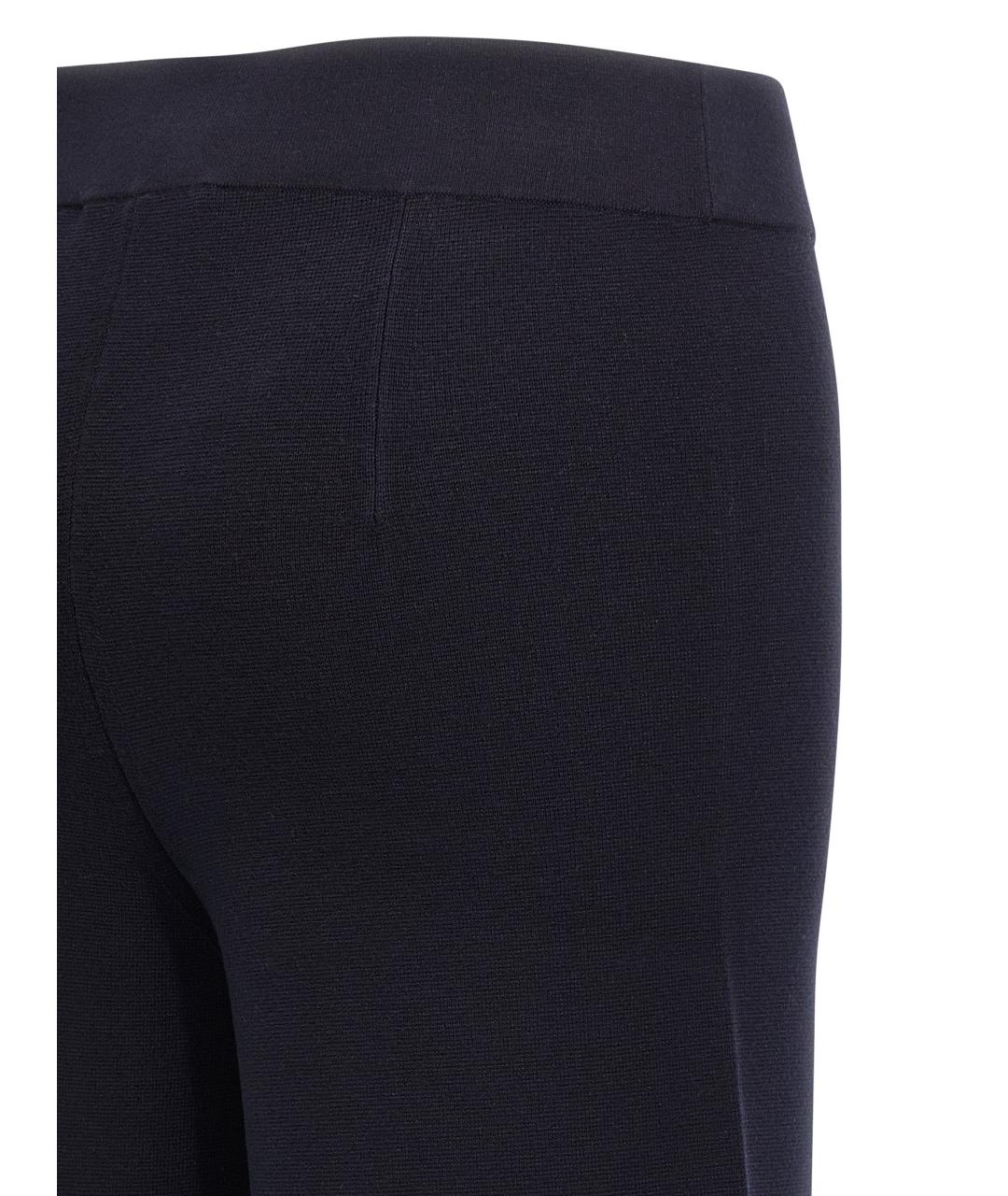 MAX MARA STUDIO Синие вискозные прямые брюки, фото 4