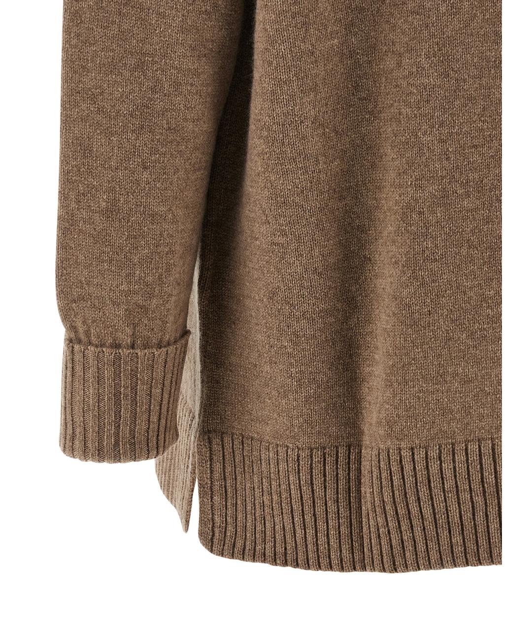 MAX MARA Коричневый кашемировый кардиган, фото 4