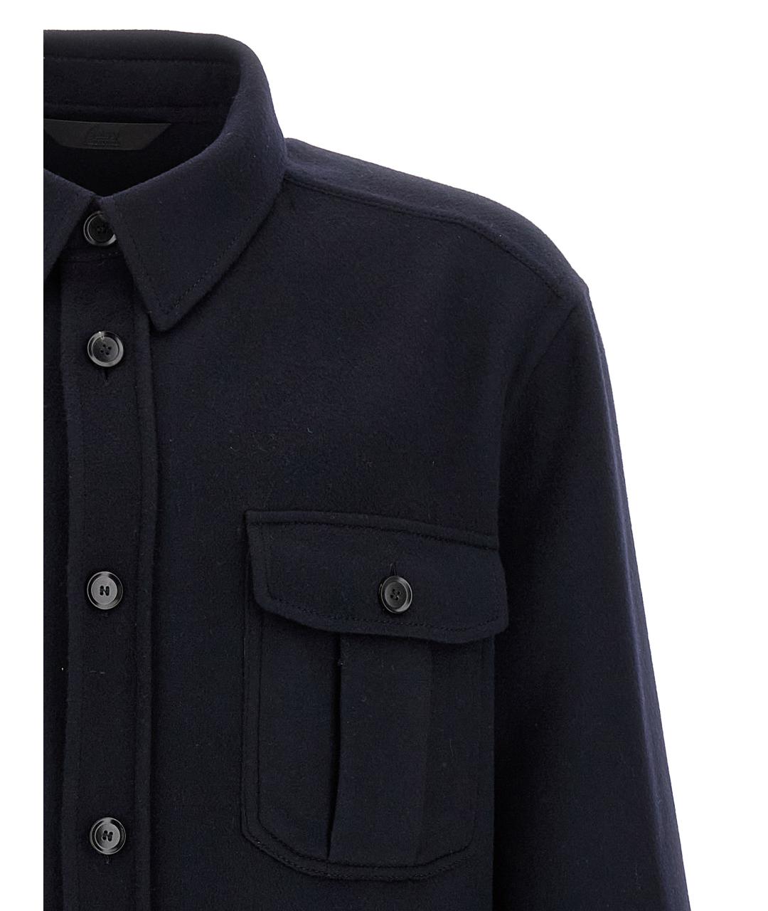 BRIONI Темно-синяя шерстяная куртка, фото 3