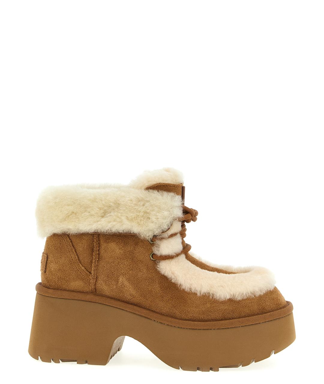 UGG AUSTRALIA Коричневые кожаные ботинки, фото 1