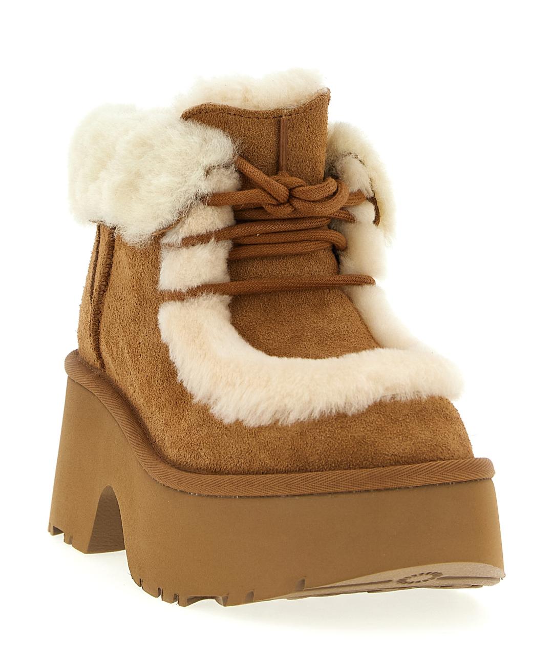 UGG AUSTRALIA Коричневые кожаные ботинки, фото 2