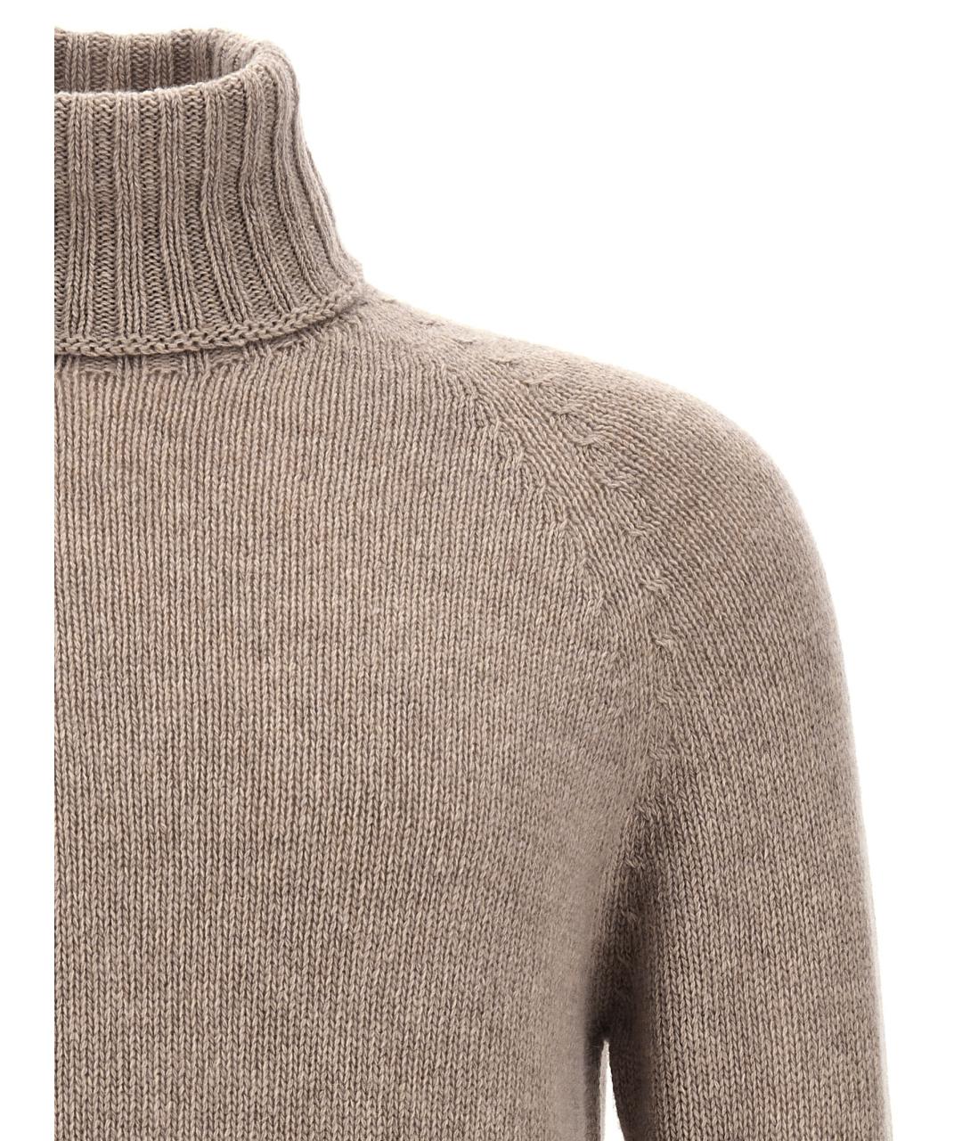 MA'RY'YA Бежевая шерстяная водолазка, фото 3