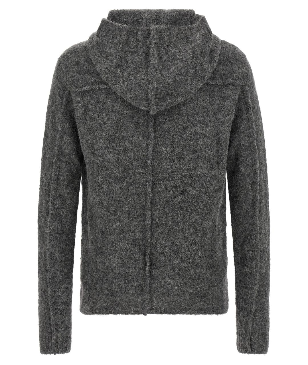 THOM KROM Серый шерстяной джемпер / свитер, фото 2