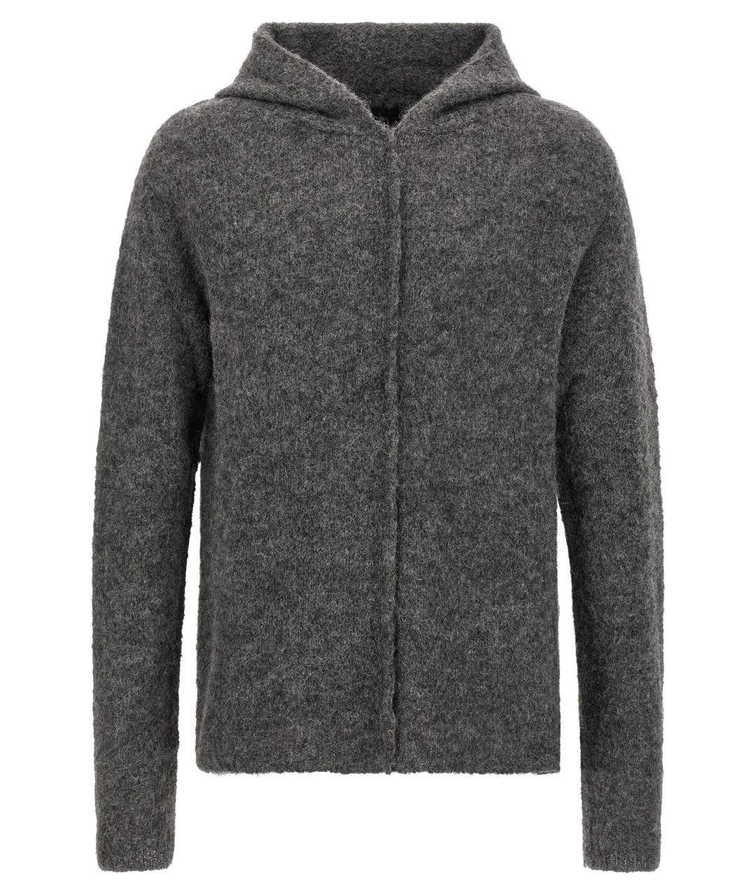 THOM KROM Серый шерстяной джемпер / свитер, фото 1