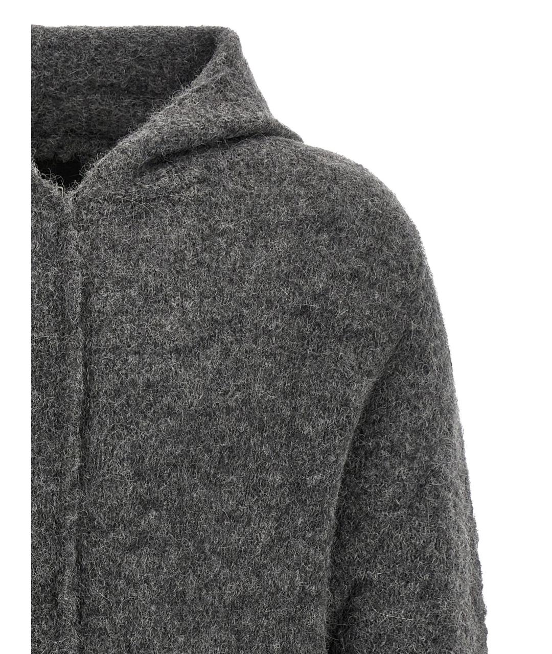 THOM KROM Серый шерстяной джемпер / свитер, фото 3