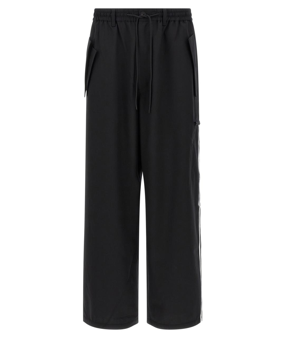 Y-3 Черные полиэстеровые повседневные брюки, фото 1