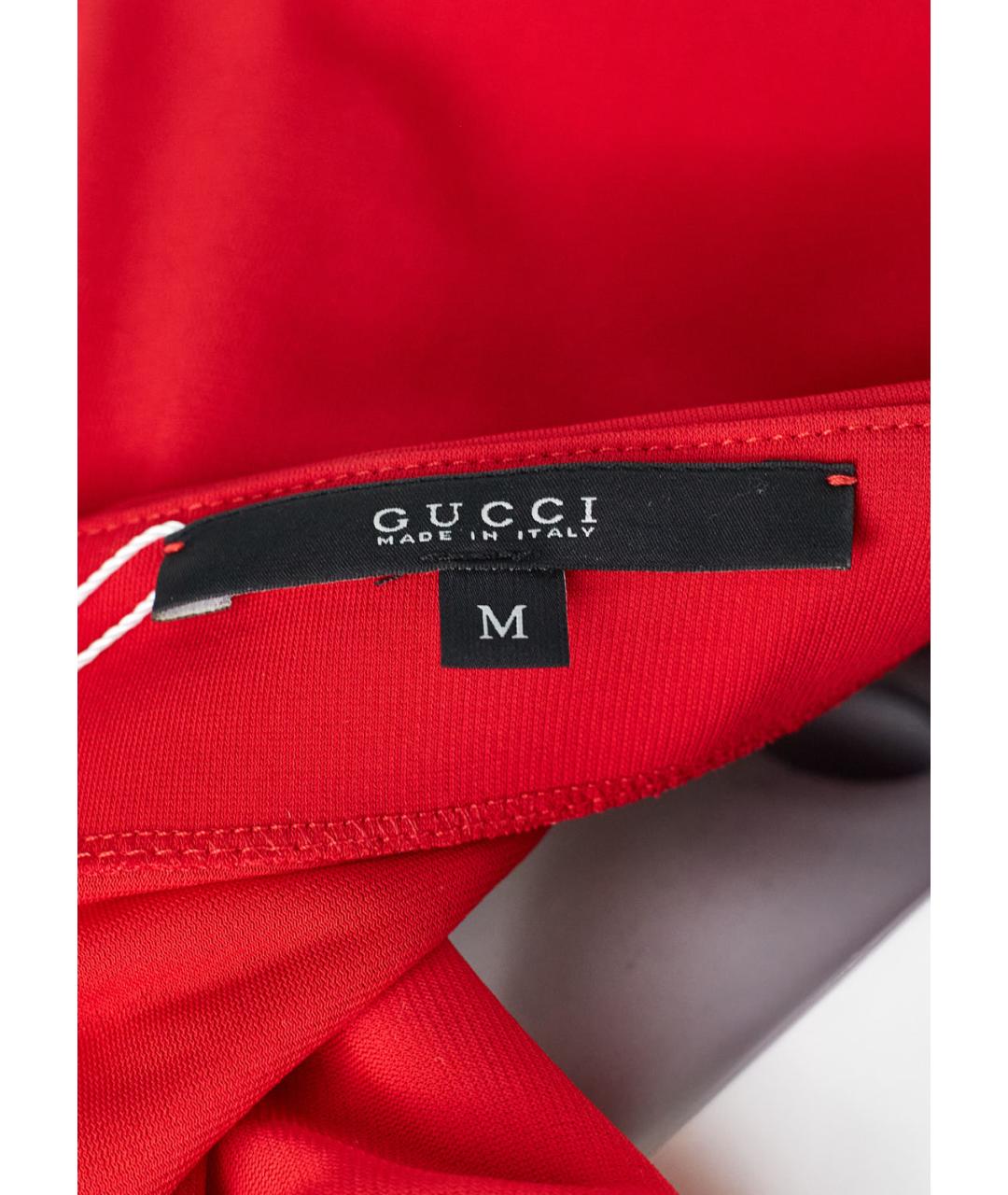 GUCCI Красный вискозный костюм с юбками, фото 4