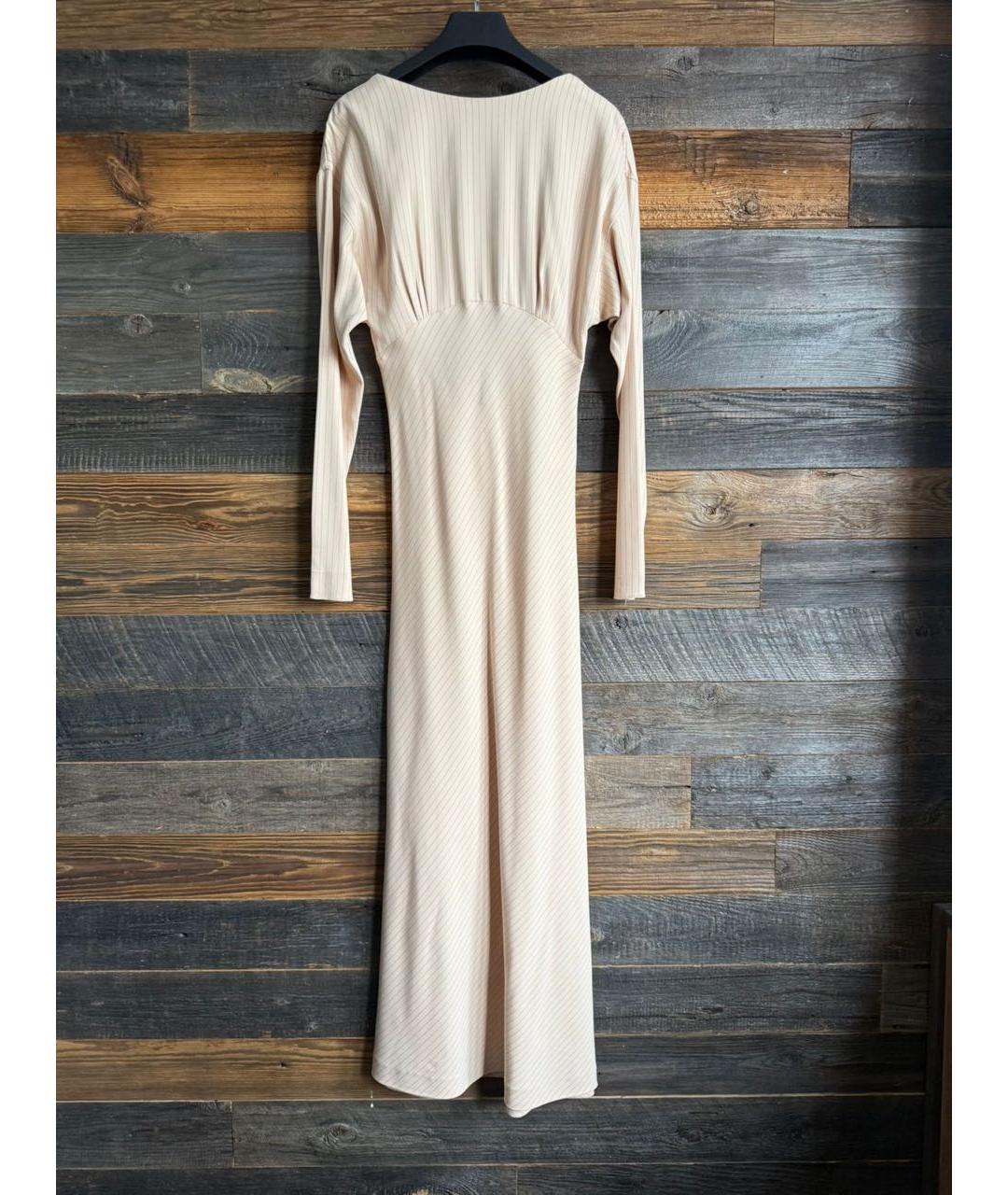 ALESSANDRA RICH Бежевое вечернее платье, фото 2