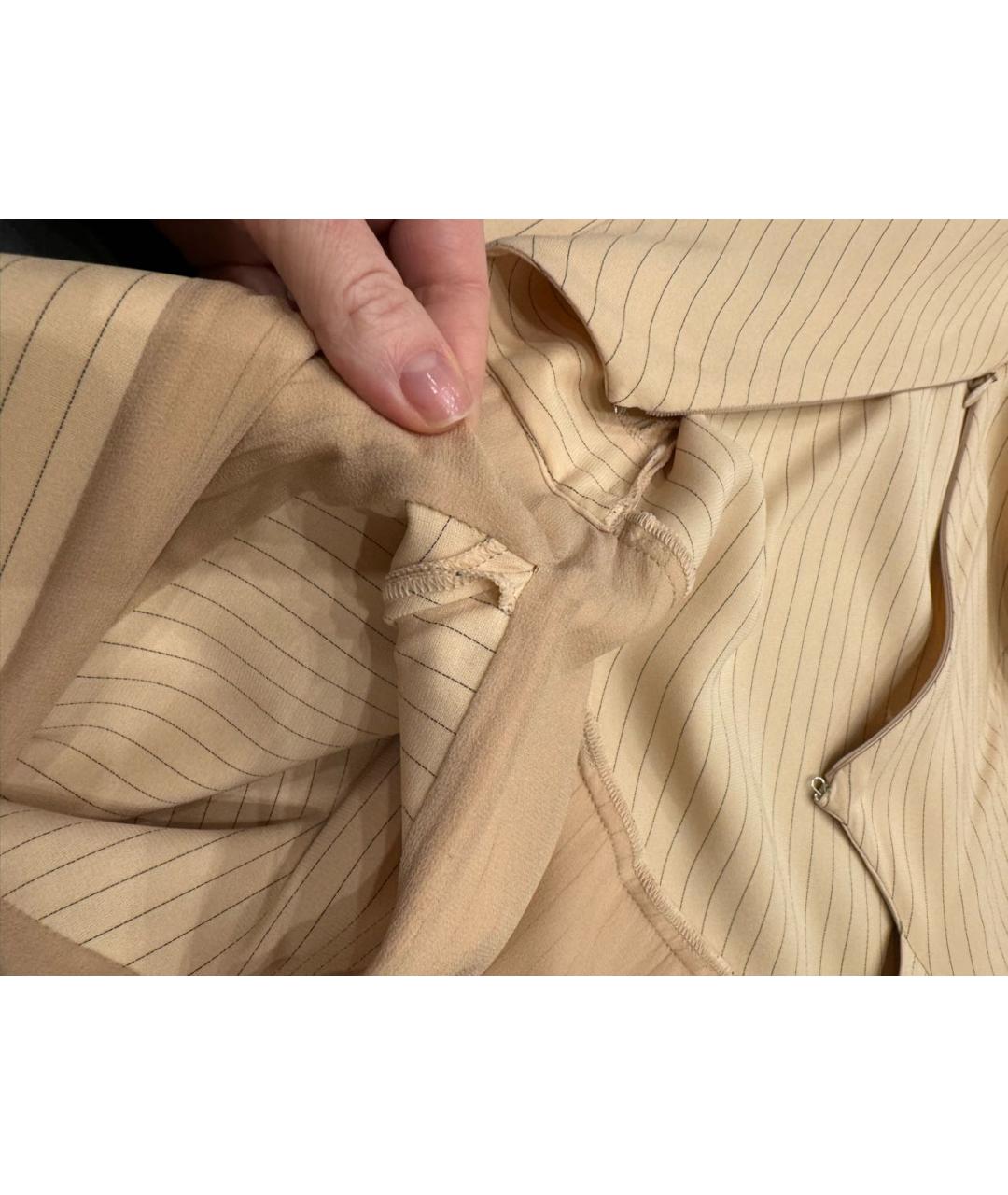 ALESSANDRA RICH Бежевое вечернее платье, фото 7