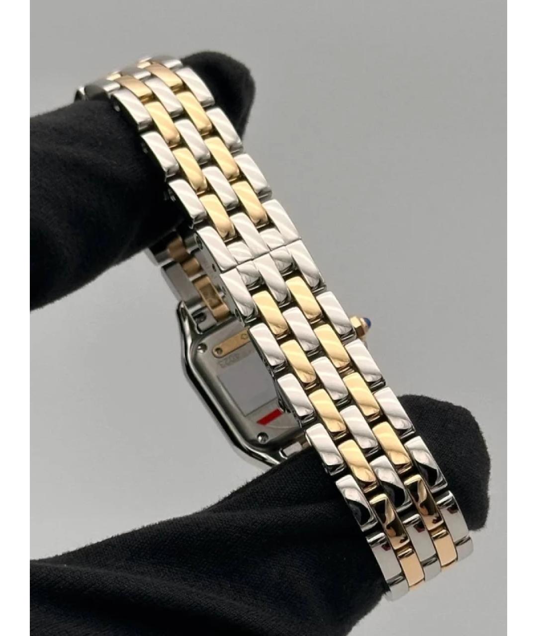 CARTIER Белые часы из желтого золота, фото 3