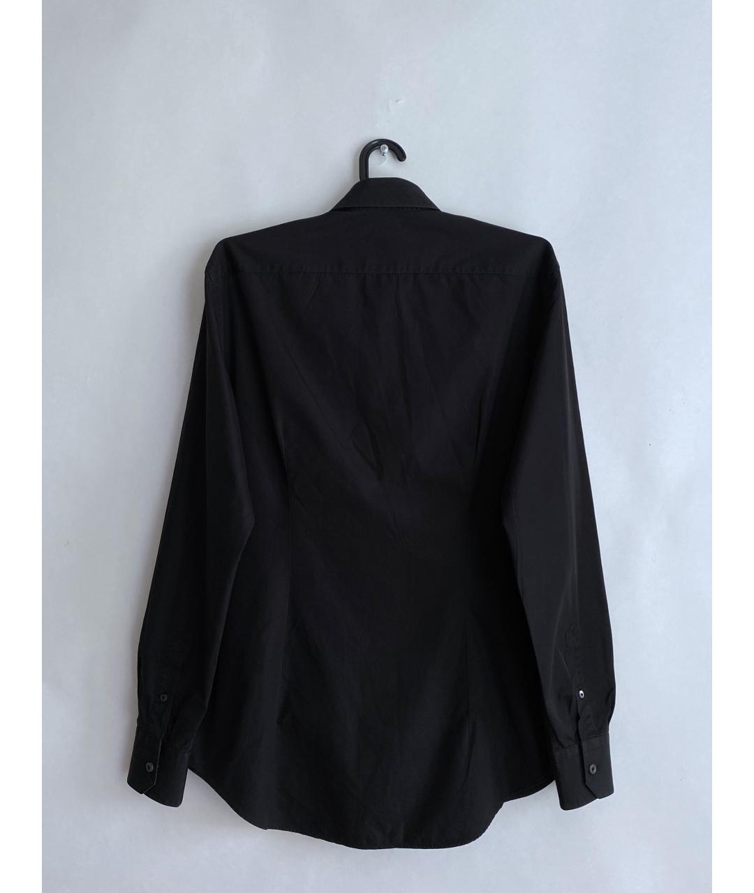 LANVIN Черная хлопковая классическая рубашка, фото 2
