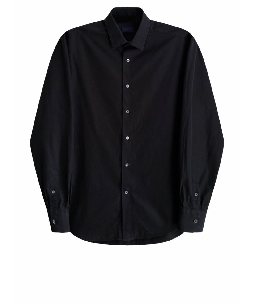 LANVIN Черная хлопковая классическая рубашка, фото 1