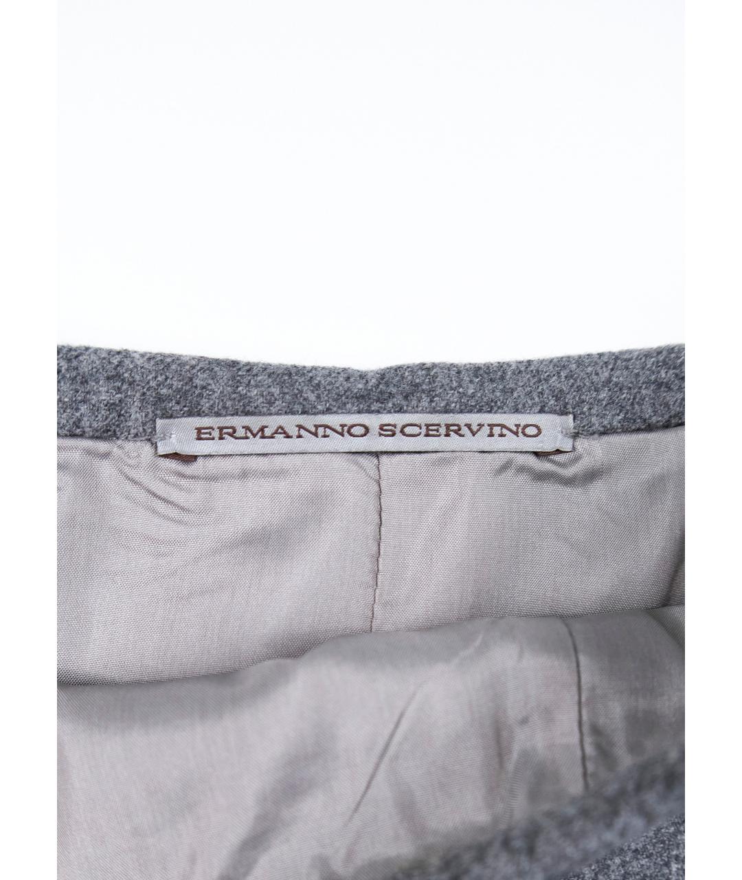 ERMANNO SCERVINO Серый шерстяной костюм с юбками, фото 8