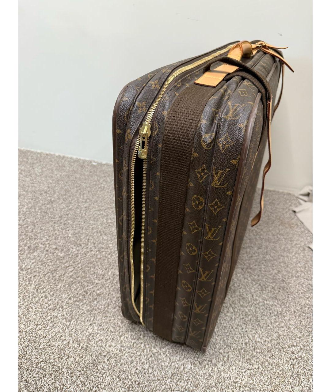 LOUIS VUITTON Коричневый чемодан, фото 6