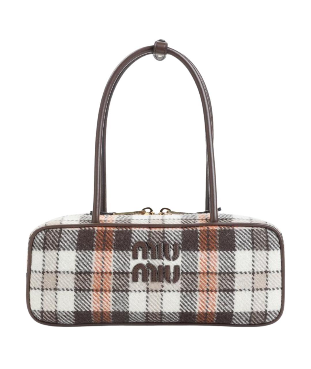 MIU MIU Мульти шерстяная сумка тоут, фото 1