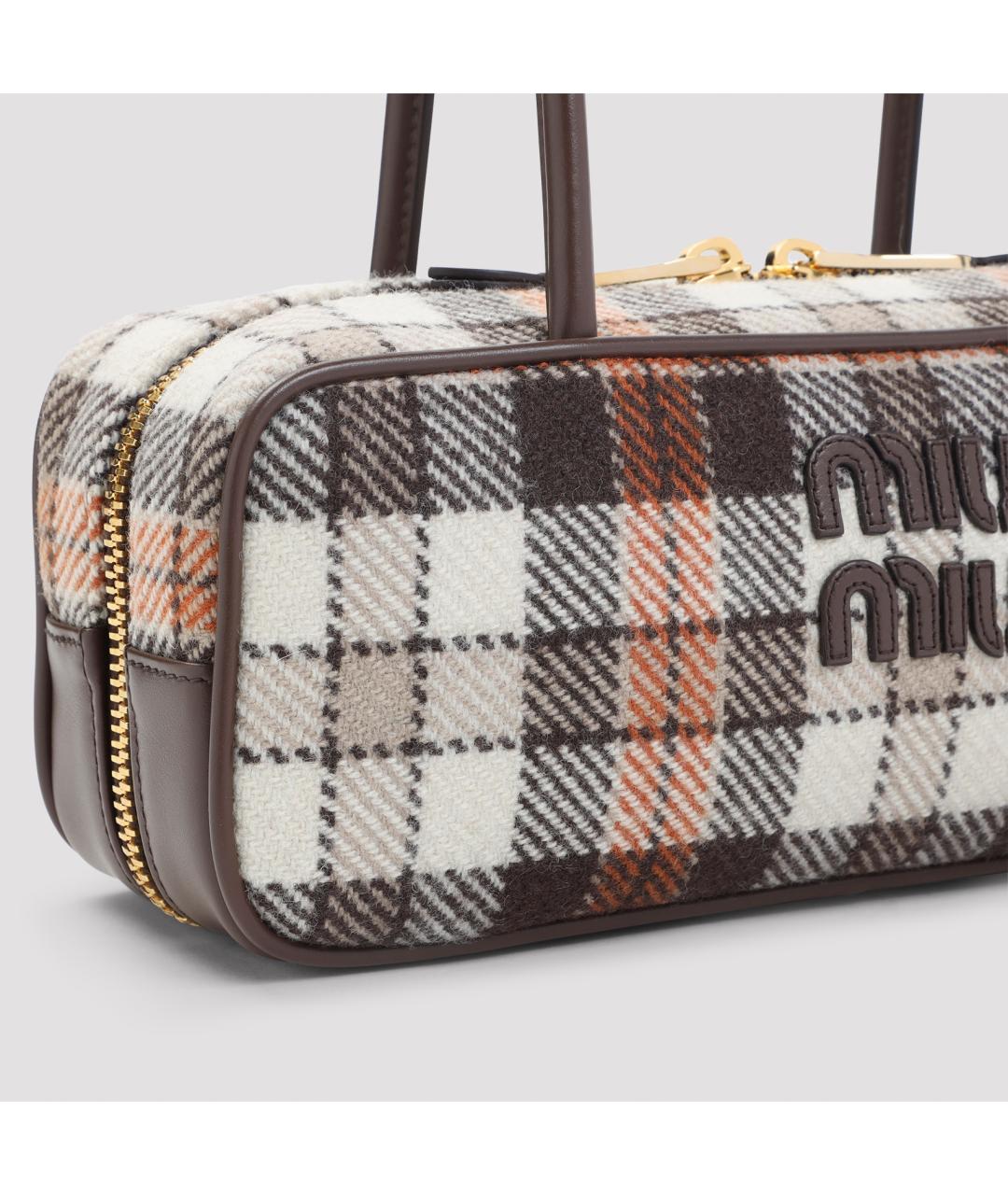 MIU MIU Мульти шерстяная сумка тоут, фото 4
