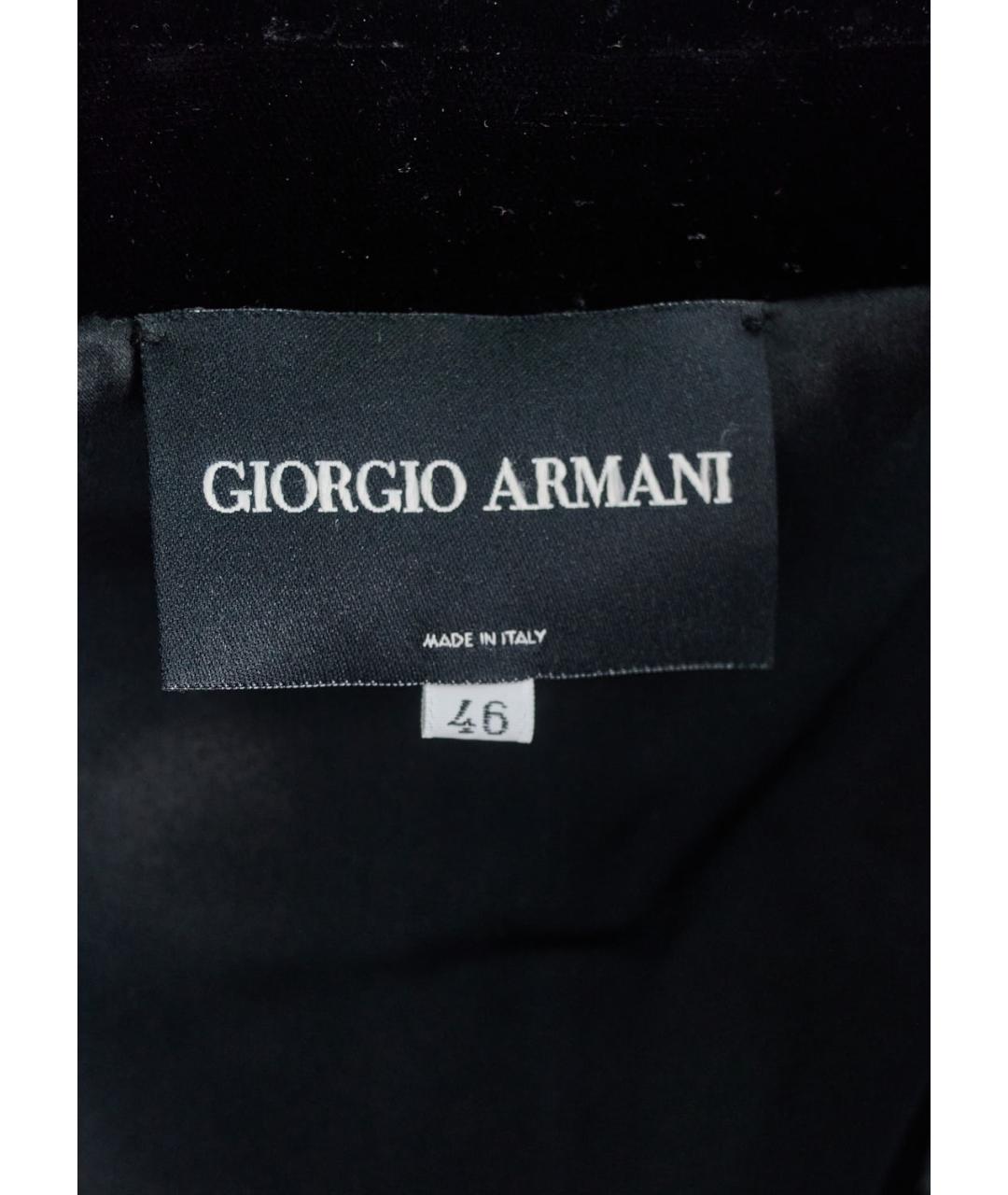 GIORGIO ARMANI Черный вискозный костюм с брюками, фото 4