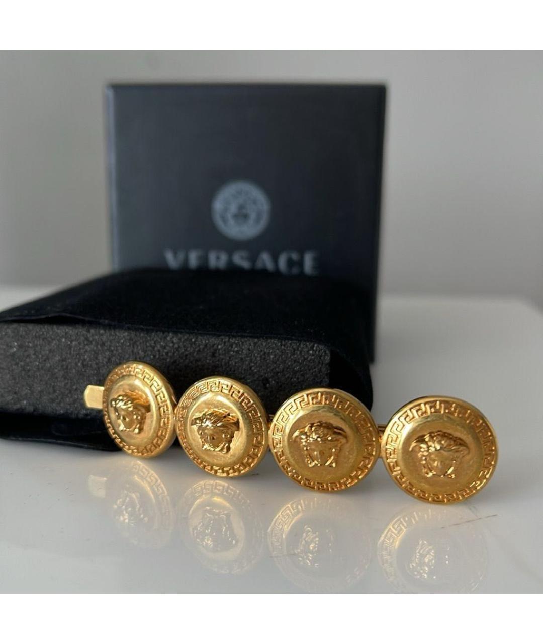 VERSACE Золотая заколка, фото 3