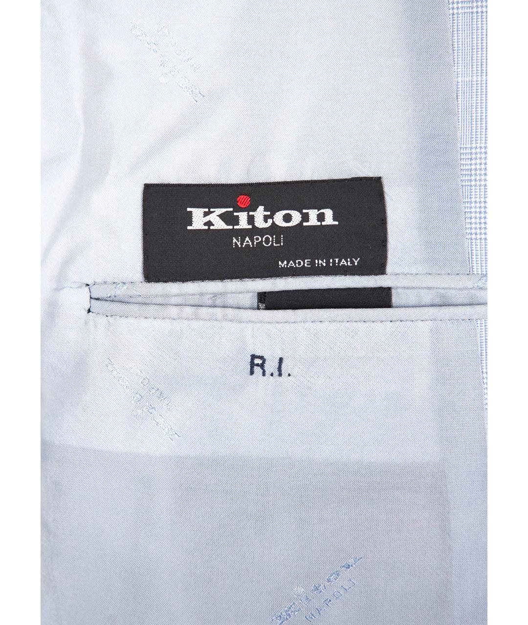 KITON Серый классический костюм, фото 8