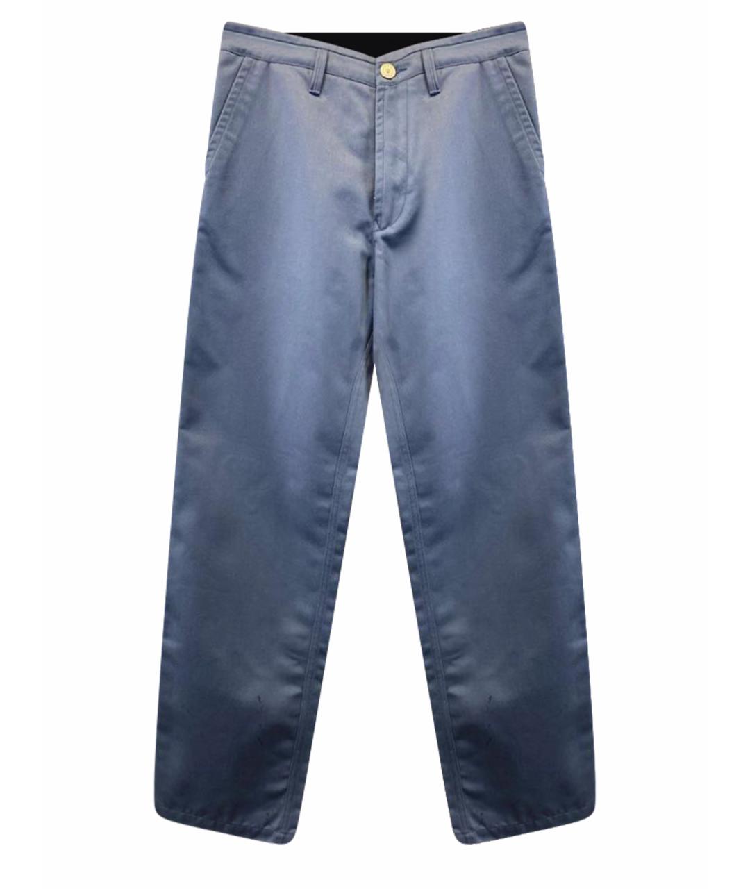 STONE ISLAND Синие хлопковые брюки чинос, фото 1